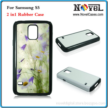 Sublimation 2 in 1 Rubber Cell Phone Case for Samsung S5